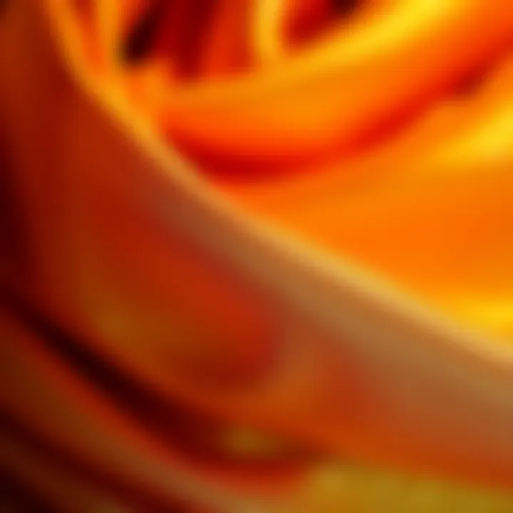 A close-up of luxurious fabric textures used in shiny dresses.