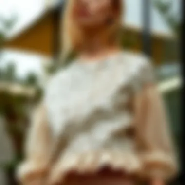 Seasonal outfit featuring a sequin top