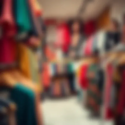 Vibrant clothing store display showcasing diverse women's fashion