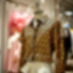 Glistening sequin shirt displayed on an elegant mannequin
