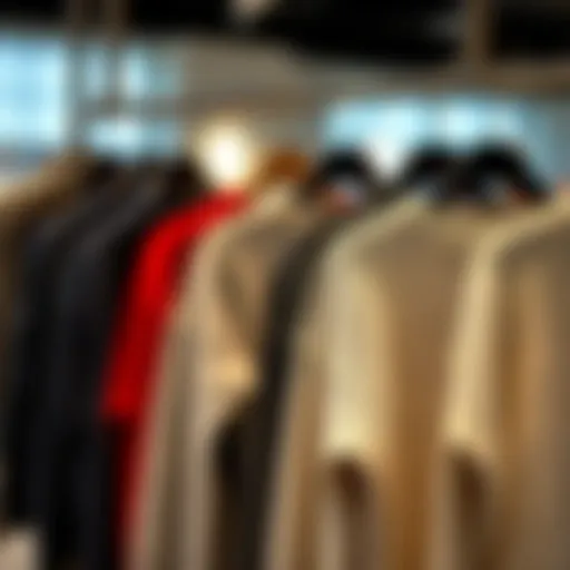 A selection of high-quality sweaters displayed elegantly