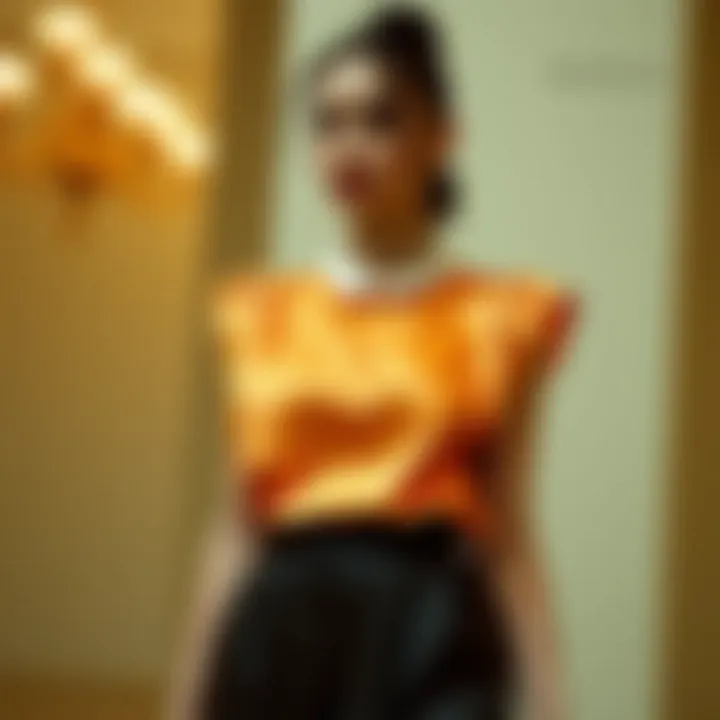 Satin Blouses: Perfect for Every Occasion Fashionable event outfit completed with a satin sleeveless blouse