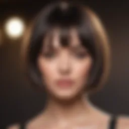 Stylish short bob haircut