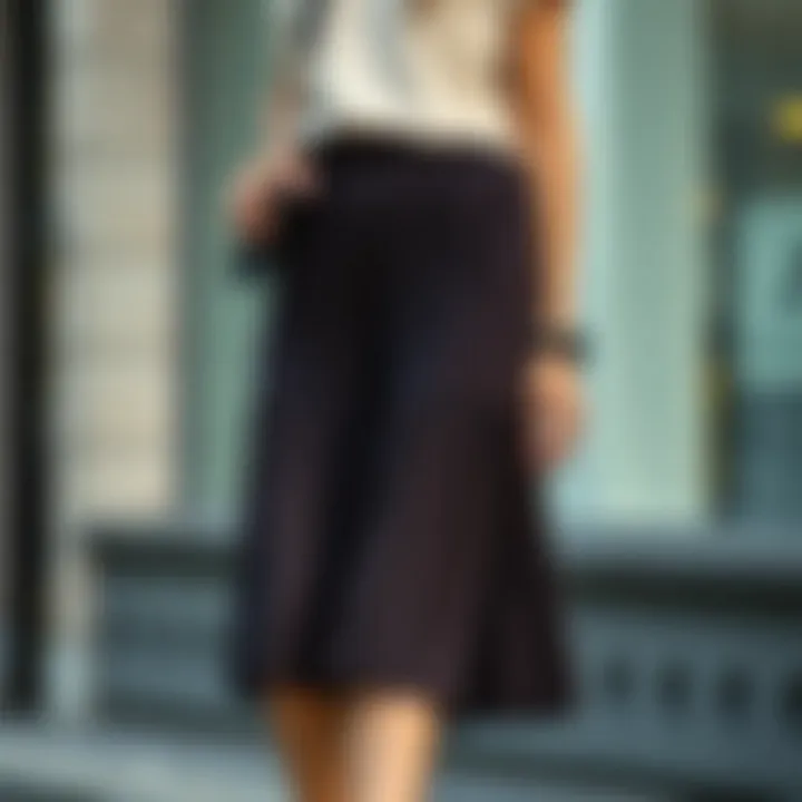 Fashion-Forward Pleated Skirt with Accessories A fashion-forward combination of a pleated skirt with accessories