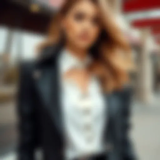 Elegant black jacket on a stylish outfit