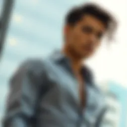 A stylish slim shirt showcasing a modern design.