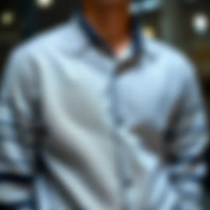 Care tips for maintaining striped long-sleeve shirts