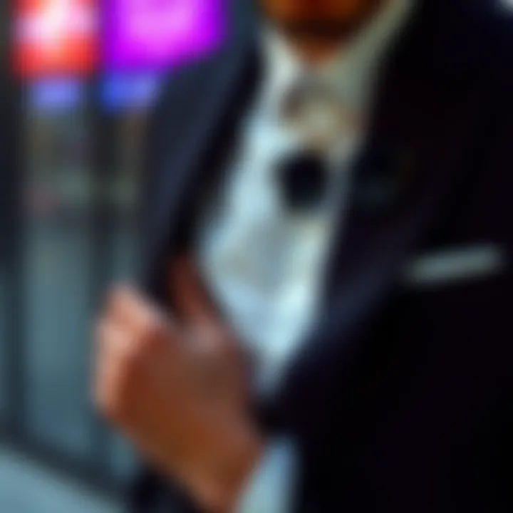 Stylish accessories to enhance a suit