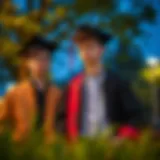 Stylish graduation attire for young boys