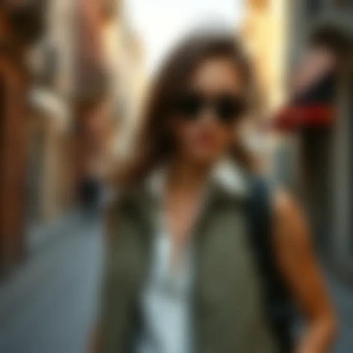 Stylish outfit combination featuring a lightweight vest