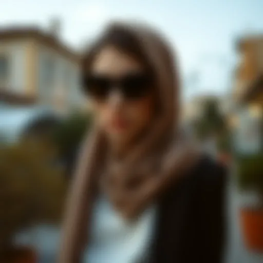 Elevate Your Look with Shawl Drapes Elegant shawl draped over a stylish outfit