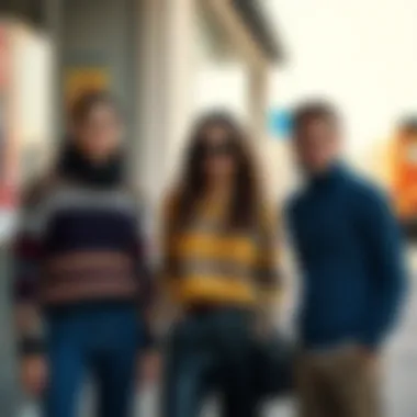 Stylish outfit combinations featuring sweaters in different styles