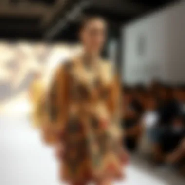 Modern interpretation of Sultan boutique dress in a fashion show