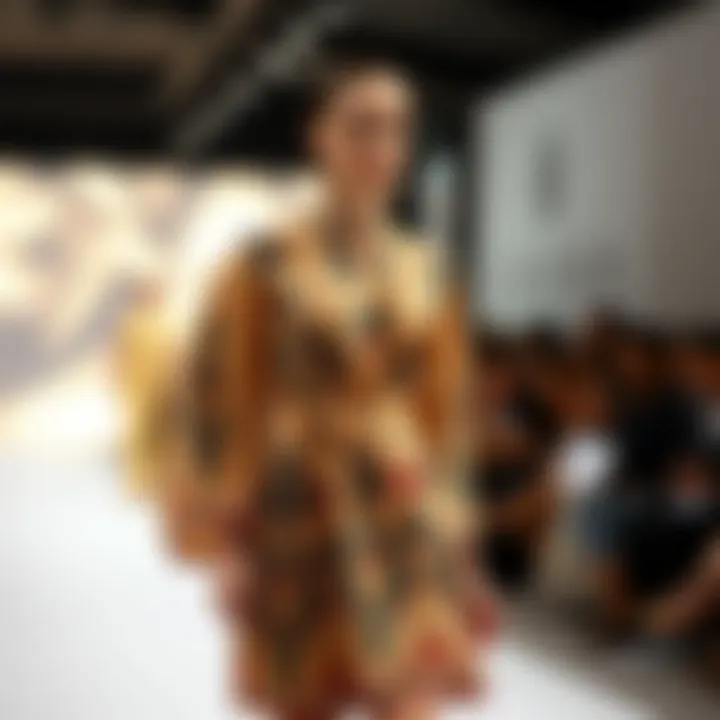 Modern interpretation of Sultan boutique dress in a fashion show