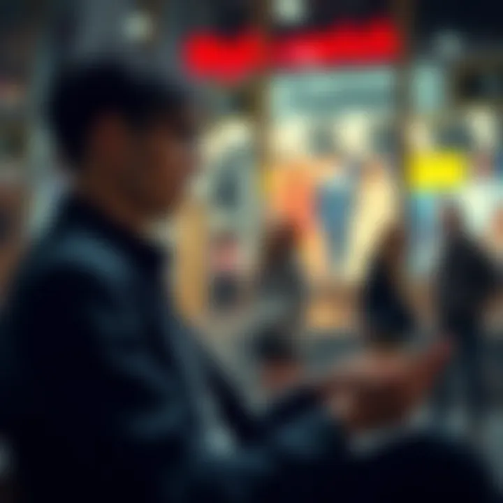 Engaging with Tailored Navigation A user engaging with tailored navigation features on a fashion platform.