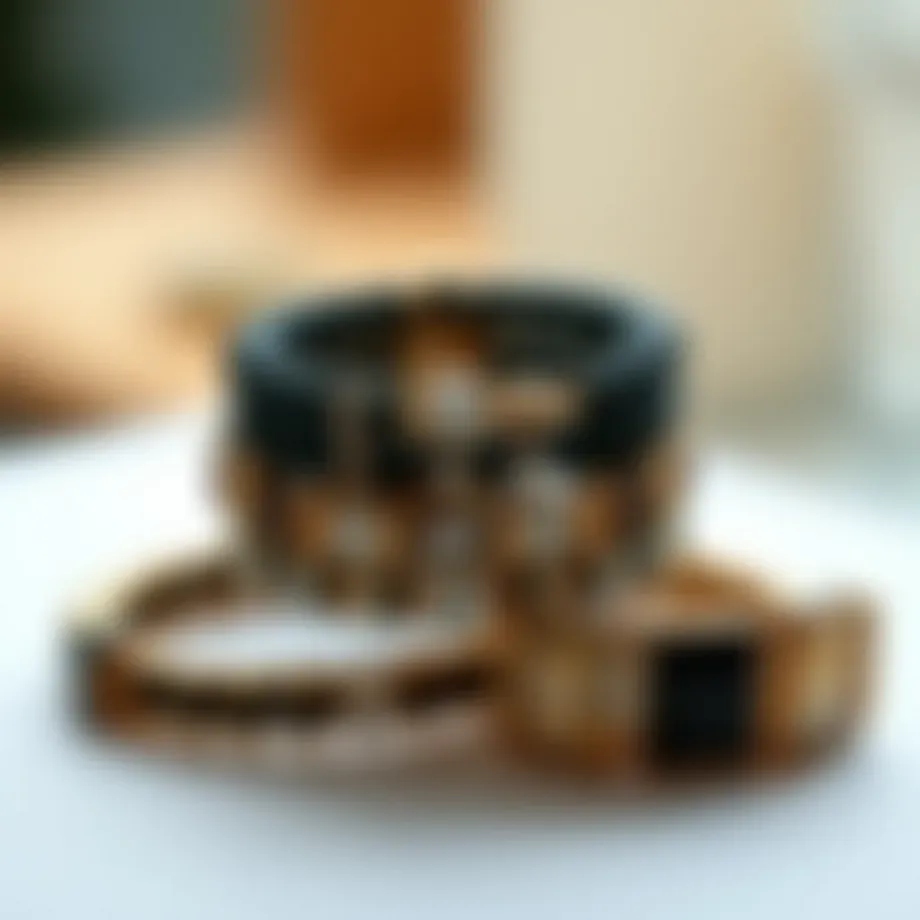 A collection of elegant bracelets showcasing various styles and materials.