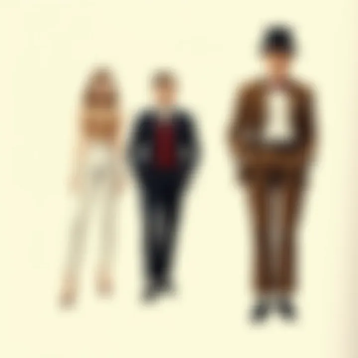 The Historical Journey of Tailored Trousers Historical evolution of tailored trousers illustrated
