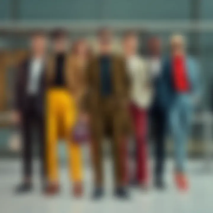 Diverse Styles of Tailored Trousers Different styles of tailored trousers showcased