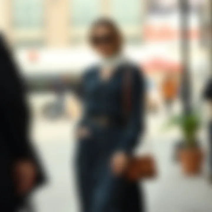 Chic Styles for Modern Outfits Stylish modest dress with trendy accessories
