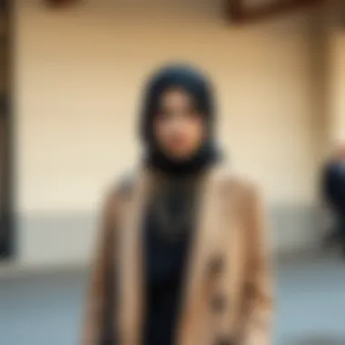 Contemporary Modest Fashion Elegant outfit showcasing a contemporary modest style