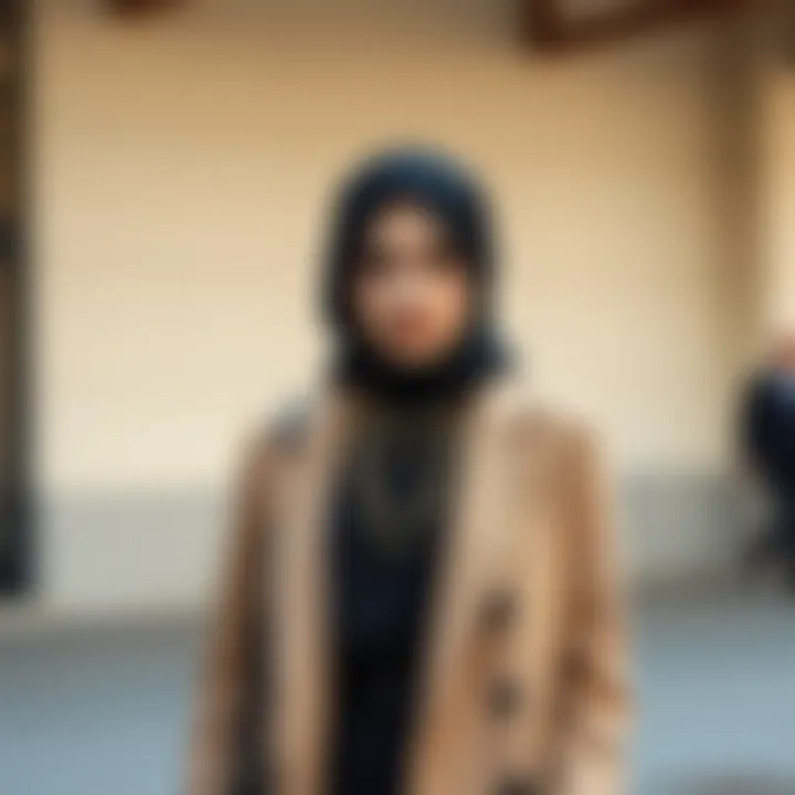 Contemporary Modest Fashion Elegant outfit showcasing a contemporary modest style