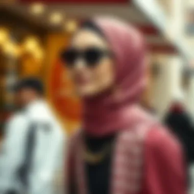 Accessories Elevating Modest Fashion An array of accessories enhancing modest fashion styles