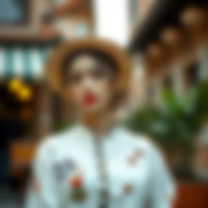 Traditional Meets Contemporary in Attire A stylish outfit combining traditional elements with contemporary design