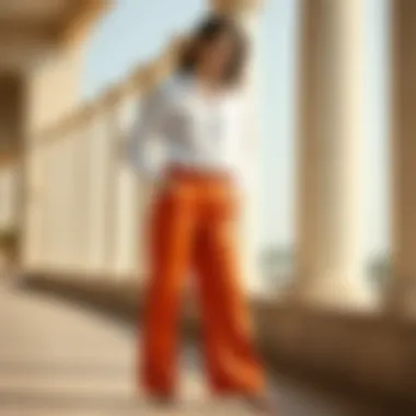 Artistic representation of the cultural significance of trousers