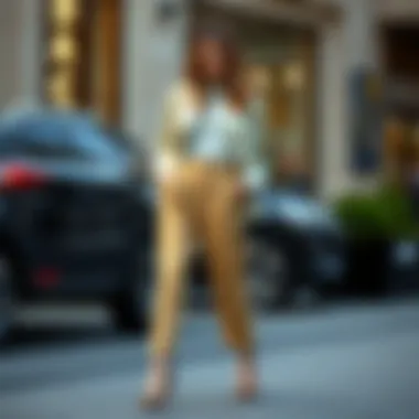 Stylish outfit combinations featuring modern trousers