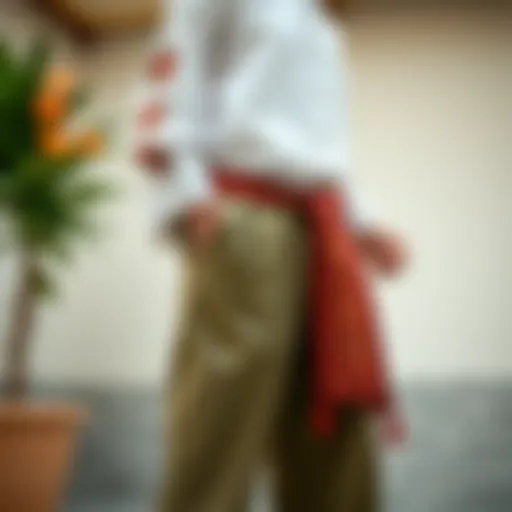 Elegant display of traditional and modern styles in trousers