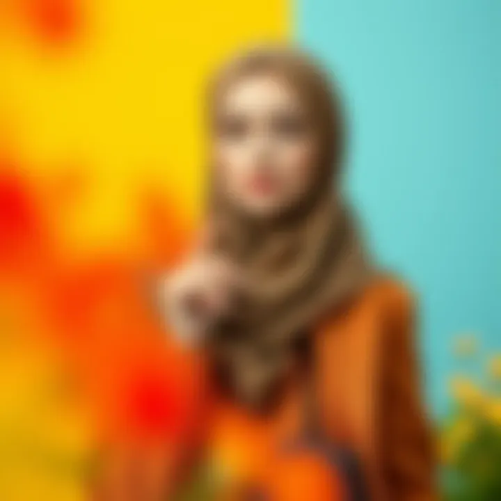 Textures and color palettes for modern modest outfits