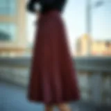 Elegant pleated skirt showcasing a blend of classic and modern styles.