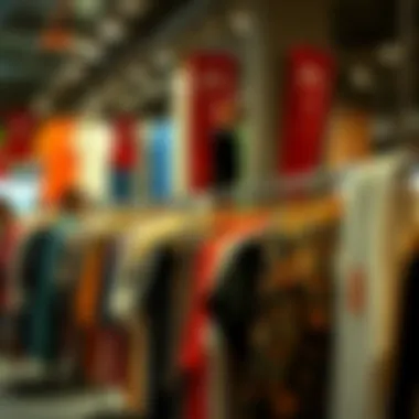 Latest Fashion Trends in Turkish Clothing Stores A vibrant display of clothing racks showcasing the latest fashion trends in Turkey