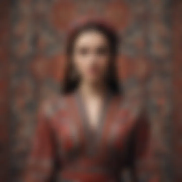 Artistic representation of Turkish textile patterns and their evolution