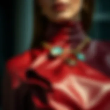 Accessorizing Long Leather Dresses Close-up of accessories complementing a long leather dress