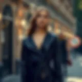 The Elegance of Long Leather Dresses Elegant long leather dress with intricate detailing