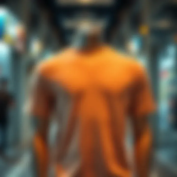 Stylish V-neck t-shirt showcasing a modern design