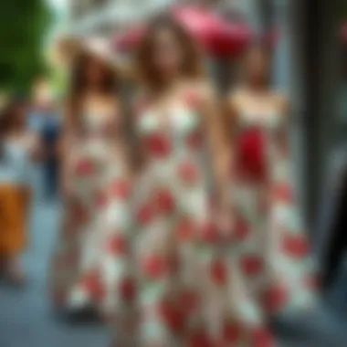 Different floral dress styles for various occasions