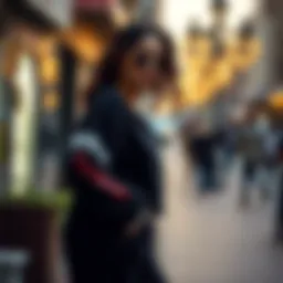 Luxurious velvet tracksuit style