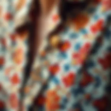 Unique Patterns in Vintage Blazers A close-up of unique vintage blazer patterns