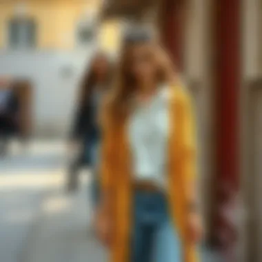 Trendy long cardigan paired with chic summer outfits