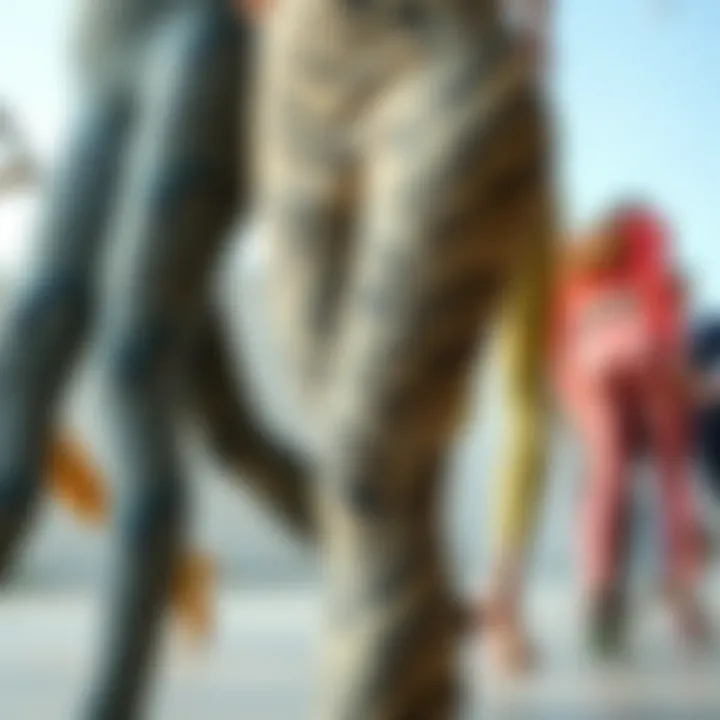 Variety of snake print leggings in different colors