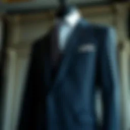 Elegant display of a tailored suit