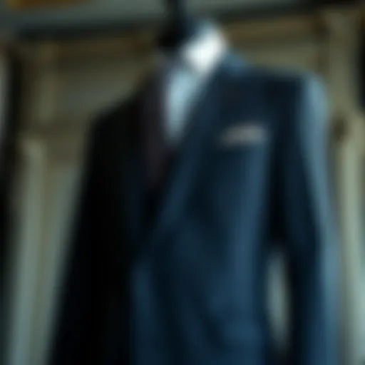 Timeless Elegance in Tailoring Elegant display of a tailored suit