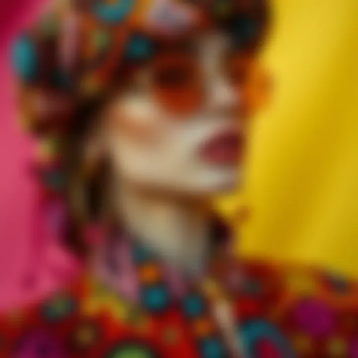 Vibrant Color Palette Vibrant Zühre ferace in a multi-colored palette